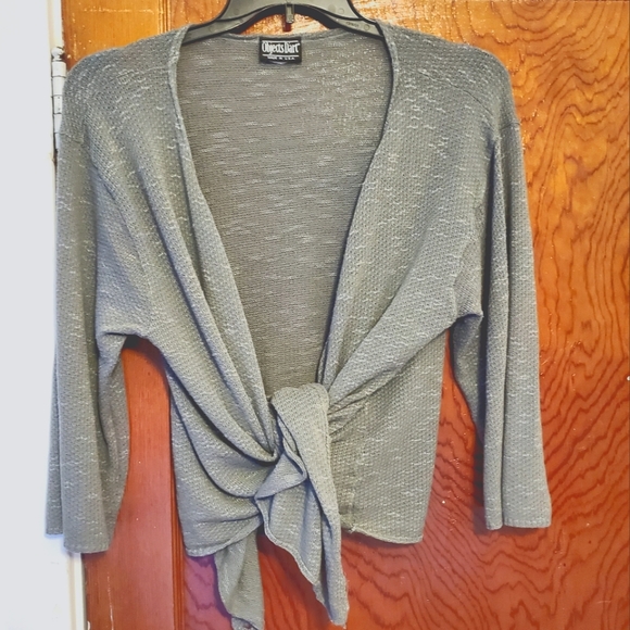 Grey Pull On Sweater, Size 1X - Picture 2 of 8